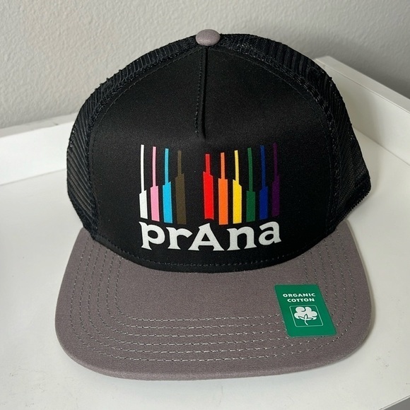 prAna Vista Trucker Hat Snapback in Pride Mountain Unisex One Size NWT! - Picture 2 of 4
